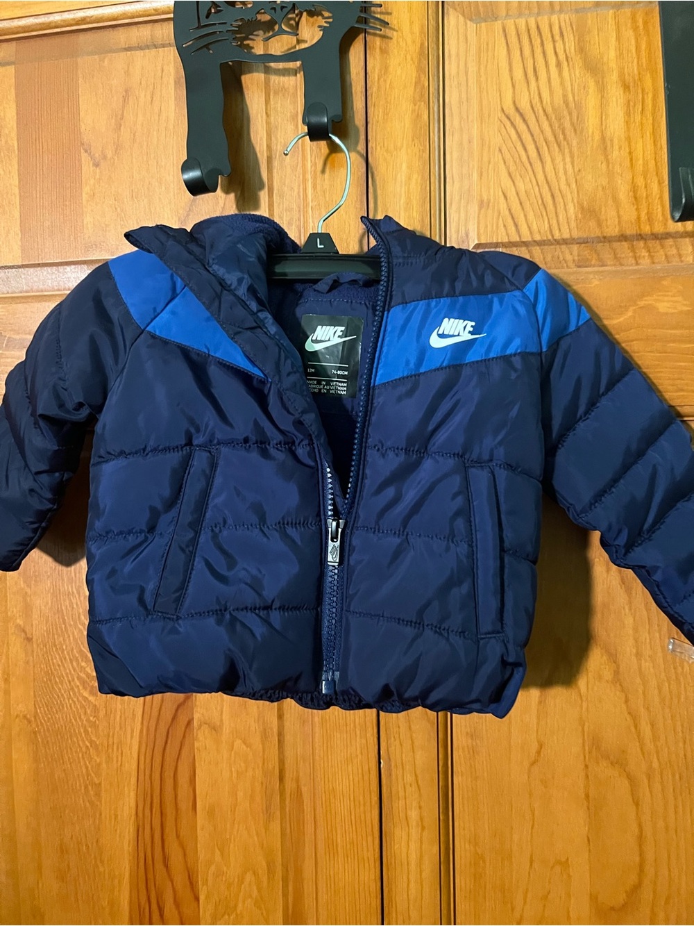 Nike Navy and Royal Blue Kids Puffer Jacket